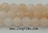 CPI210 15.5 inches 4mm faceted round pink aventurine jade beads