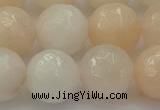 CPI215 15.5 inches 14mm faceted round pink aventurine jade beads