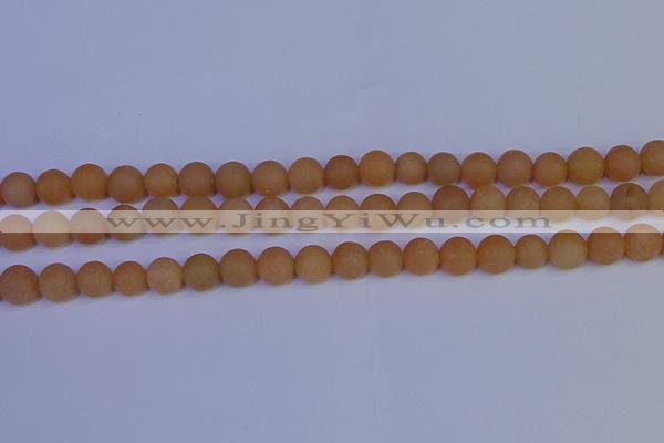 CPI303 15.5 inches 10mm round matte red aventurine beads wholesale