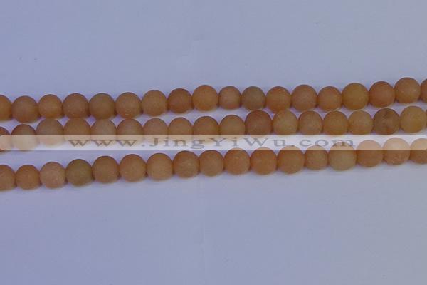 CPI304 15.5 inches 12mm round matte red aventurine beads wholesale