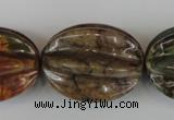 CPJ373 15.5 inches 25*32mm starfruit picasso jasper gemstone beads