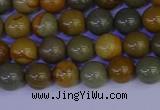 CPJ451 15.5 inches 6mm round wildhorse picture jasper beads