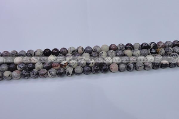 CPJ602 15.5 inches 8mm round purple striped jasper beads wholesale