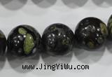 CPM06 15.5 inches 16mm round plum blossom jade beads wholesale