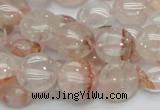 CPQ02 15.5 inches 15mm flat round natural pink quartz beads