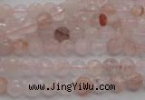 CPQ202 15.5 inches 6mm faceted round natural pink quartz beads