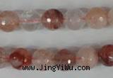 CPQ24 15.5 inches 10mm faceted round natural pink quartz beads