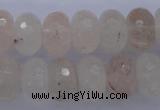 CPQ70 15.5 inches 10*16mm faceted rondelle natural pink quartz beads