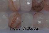 CPQ72 15.5 inches 14*20mm faceted rondelle natural pink quartz beads