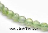 CPR04 A+ grade 6mm faceted round natural prehnite stone beads
