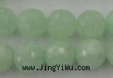 CPR116 15.5 inches 16mm faceted round natural prehnite beads wholesale
