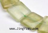 CPR16 A grade 18*18mm square natural Prehnite gemstone beads