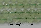 CPR333 15.5 inches 6mm faceted round natural prehnite beads