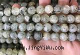 CPR353 15.5 inches 11mm faceted round prehnite beads wholesale