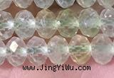 CPR380 15.5 inches 4*6mm faceted rondelle prehnite gemstone beads
