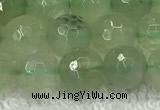 CPR416 15.5 inches 8mm faceted round natural prehnite beads