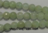 CPR52 15.5 inches 8mm faceted round natural prehnite beads