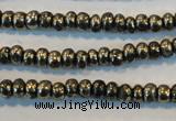 CPY100 15.5 inches 3*4mm rondelle pyrite gemstone beads wholesale
