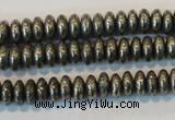 CPY101 15.5 inches 3*6mm rondelle pyrite gemstone beads wholesale