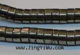 CPY117 15.5 inches 5*10mm heishi pyrite gemstone beads wholesale