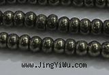 CPY421 15.5 inches 2.5*4mm rondelle pyrite gemstone beads