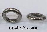 CPY572 15.5 inches 20mm donut pyrite gemstone beads wholesale