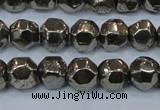 CPY617 15.5 inches 10mm nuggets pyrite gemstone beads