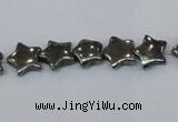 CPY657 15.5 inches 10*10mm star pyrite gemstone beads
