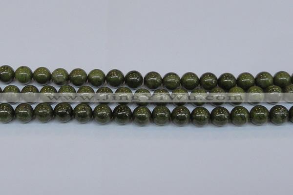 CPY755 15.5 inches 14mm round pyrite gemstone beads wholesale