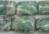 CQJ76 15.5 inches 18*25mm rectangle Qinghai jade beads wholesale