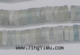 CRB1002 15.5 inches 2*6mm heishi aquamarine beads wholesale