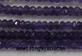 CRB101 15.5 inches 2.5*4mm faceted rondelle amethyst beads