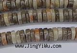 CRB1011 15.5 inches 2*5mm heishi chrysanthemum agate beads
