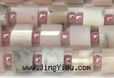 CRB1064 15.5 inches 4*6mm - 5*6mm faceted tyre natural pink opal beads