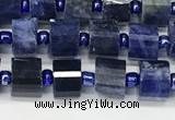 CRB1072 15.5 inches 4*6mm - 5*6mm faceted tyre sodalite beads