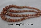 CRB1111 15.5 inches 5*8mm - 9*18mm rondelle moonstone beads