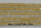 CRB114 15.5 inches 3*4.5mm faceted rondelle citrine gemstone beads