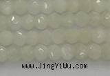 CRB1211 15.5 inches 4*6mm faceted rondelle white moonstone beads