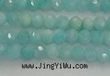 CRB1216 15.5 inches 4*6mm faceted rondelle amazonite beads
