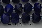 CRB1451 15.5 inches 8*10mm faceted rondelle lapis lazuli beads