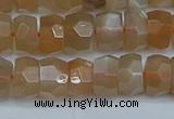 CRB1469 15.5 inches 5*8mm faceted rondelle moonstone beads