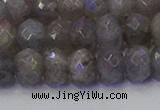 CRB1854 15.5 inches 6*10mm faceted rondelle labradorite beads