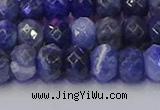 CRB1858 15.5 inches 6*10mm faceted rondelle sodalite beads