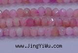 CRB1875 15.5 inches 2*3mm faceted rondelle pink opal beads