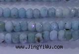 CRB1893 15.5 inches 2*3mm faceted rondelle larimar beads