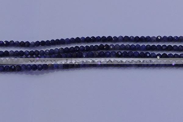 CRB1903 15.5 inches 2*3mm faceted rondelle sapphire beads