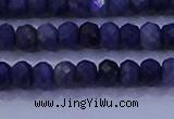 CRB1904 15.5 inches 2.5*4mm faceted rondelle sapphire beads