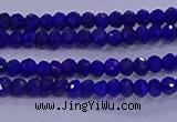 CRB1909 15.5 inches 2*3mm faceted rondelle lapis lazuli beads