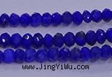 CRB1910 15.5 inches 2.5*4mm faceted rondelle lapis lazuli beads