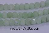 CRB1913 15.5 inches 2.5*4mm faceted rondelle green opal beads